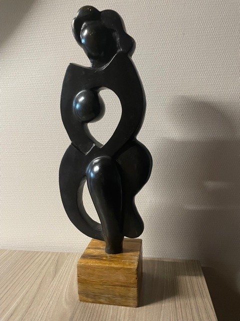 Bronze ZICO sur socle bois